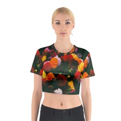 Beautifull Flowers Cotton Crop Top