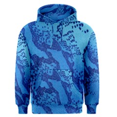 Background Tissu Fleur Bleu Men s Pullover Hoodie