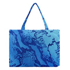 Background Tissu Fleur Bleu Medium Tote Bag