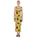 Bees Animal Pattern Fitted Maxi Dress View1
