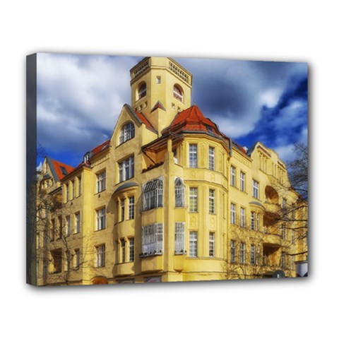 Berlin Friednau Germany Building Canvas 14  X 11  by Nexatart