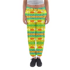 Birds Beach Sun Abstract Pattern Women s Jogger Sweatpants by Nexatart