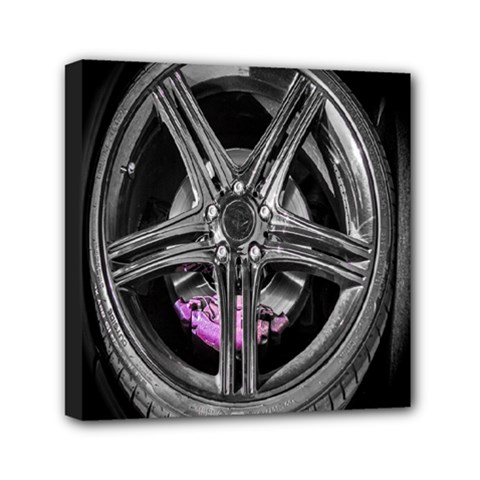 Bord Edge Wheel Tire Black Car Mini Canvas 6  X 6  by Nexatart