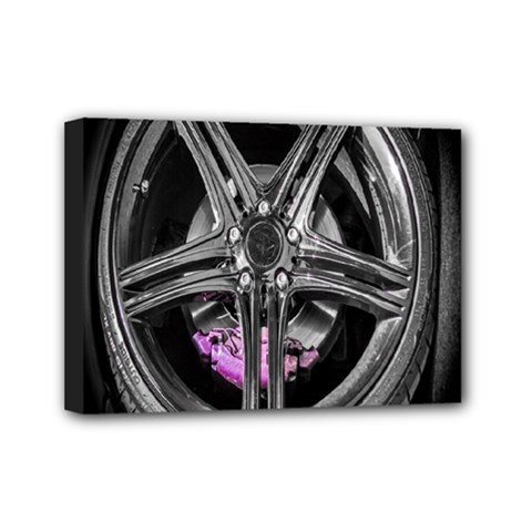 Bord Edge Wheel Tire Black Car Mini Canvas 7  X 5  by Nexatart