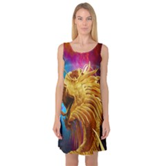 Broncefigur Golden Dragon Sleeveless Satin Nightdress