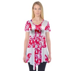 British Flag Abstract Short Sleeve Tunic 