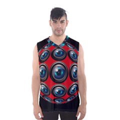 Camera Monitoring Security Men s Basketball Tank Top