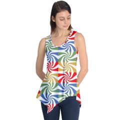 Candy Pattern  Sleeveless Tunic