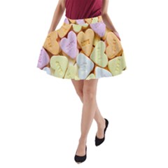 Candy Pattern A-line Pocket Skirt