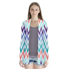 Chevrons Colourful Background Cardigans by Nexatart