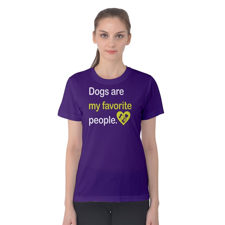 Dogs are my favorite people - Women s Cotton Tee