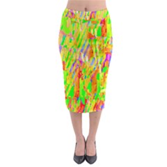 Cheerful Phantasmagoric Pattern Midi Pencil Skirt by Nexatart