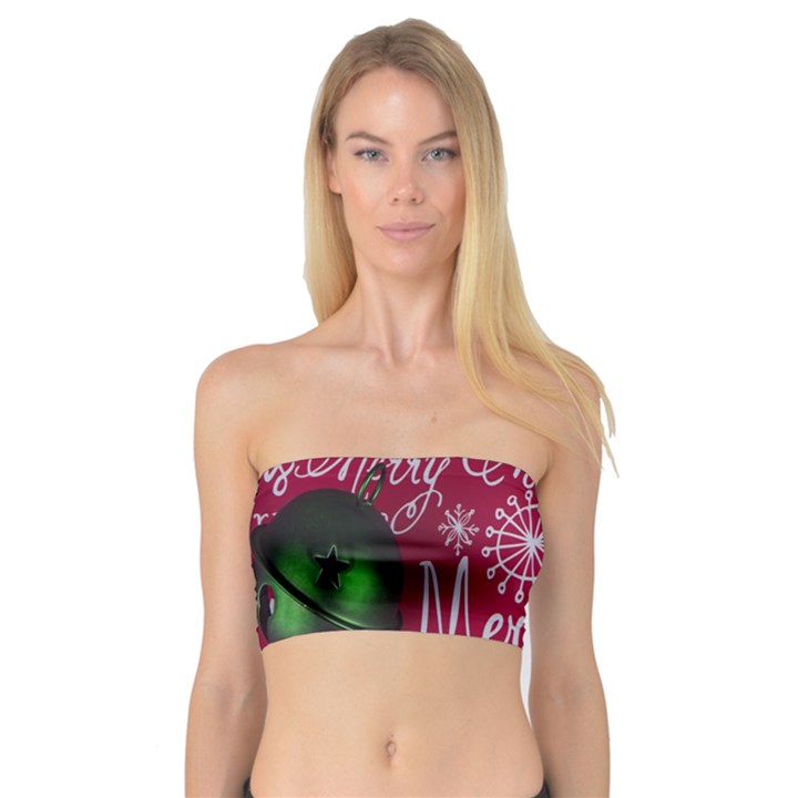 Christmas Decorations Retro Bandeau Top