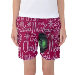 Christmas Decorations Retro Women s Basketball Shorts