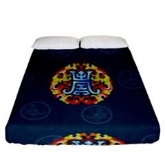 China Wind Dragon Fitted Sheet (king Size)