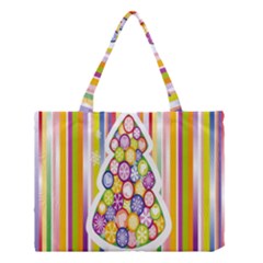 Christmas Tree Colorful Medium Tote Bag