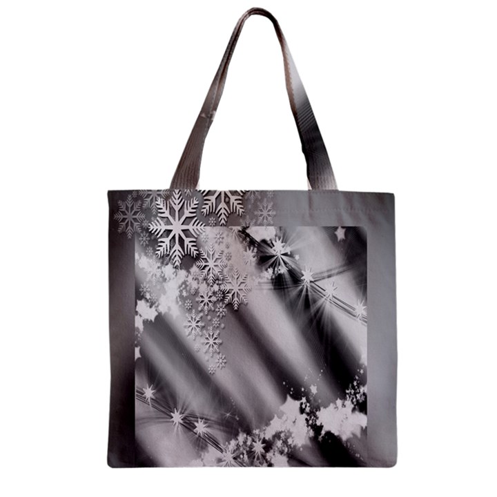 Christmas Background  Zipper Grocery Tote Bag