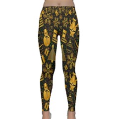 Christmas Background Classic Yoga Leggings by Nexatart