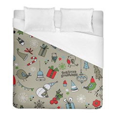 Christmas Xmas Pattern Duvet Cover (full/ Double Size) by Nexatart