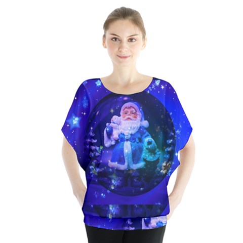 Christmas Nicholas Ball Blouse by Nexatart