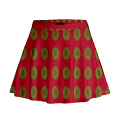 Christmas Paper Wrapping Paper Mini Flare Skirt by Nexatart