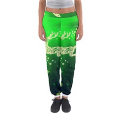 Christmas Reindeer Happy Decoration Women s Jogger Sweatpants by Nexatart