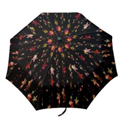 Christmas Star Advent Golden Folding Umbrellas by Nexatart