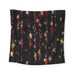 Christmas Star Advent Golden Square Tapestry (small) by Nexatart