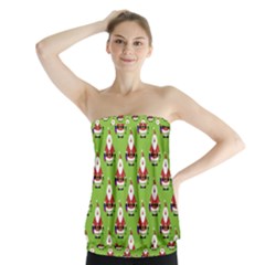 Christmas Santa Santa Claus Strapless Top