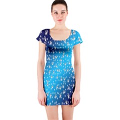 Christmas Star Light Advent Short Sleeve Bodycon Dress by Nexatart