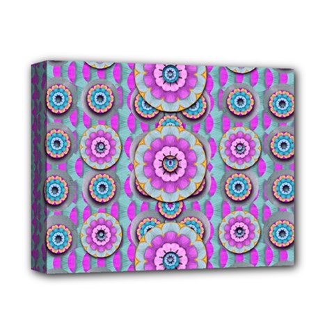 Magic Flowers From  The Paradise Of Lotus Deluxe Canvas 14  X 11  by pepitasart