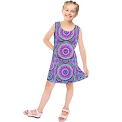 Magic Flowers From  The Paradise Of Lotus Kids  Tunic Dress by pepitasart