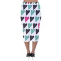 I Love You My Valentine (white) Our Two Hearts Pattern (white) Velvet Midi Pencil Skirt View2