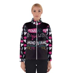 My Every Moment Spent With You Is Diamond To Me / Diamonds Hearts Lips Pattern (black) Winterwear by FashionFling