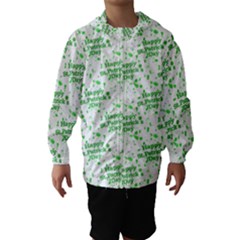 Saint Patrick Motif Pattern Hooded Wind Breaker (kids) by dflcprintsclothing