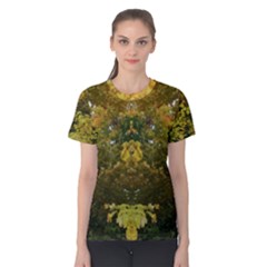 Vermont Tree Op Art Women s Cotton Tee