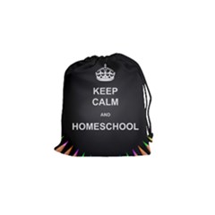 Keepcalmhomeschool Drawstring Pouches (small)  by athenastemple