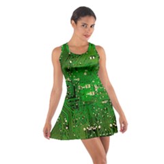 Circuit Board Cotton Racerback Dress