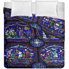 Church Window Canterbury Duvet Cover Double Side (king Size) by Nexatart