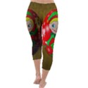 Christmas Wreath Ball Decoration Capri Winter Leggings  View4