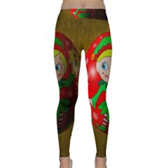 Christmas Wreath Ball Decoration Classic Yoga Leggings by Nexatart