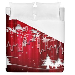 City Nicholas Reindeer View Duvet Cover (queen Size)