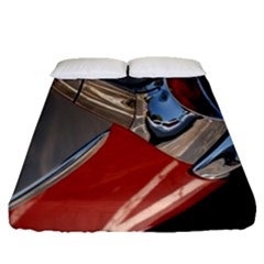 Classic Car Design Vintage Restored Fitted Sheet (queen Size)