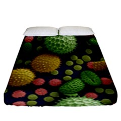 Colorized Pollen Macro View Fitted Sheet (king Size)