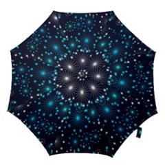 Digitally Created Snowflake Pattern Hook Handle Umbrellas (large) by Nexatart
