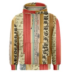 Digitally Created Collage Pattern Made Up Of Patterned Stripes Men s Pullover Hoodie