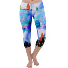 Dirty Dirt Spot Man Doll View Capri Yoga Leggings