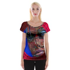 Display Dummy Binary Board Digital Women s Cap Sleeve Top by Nexatart