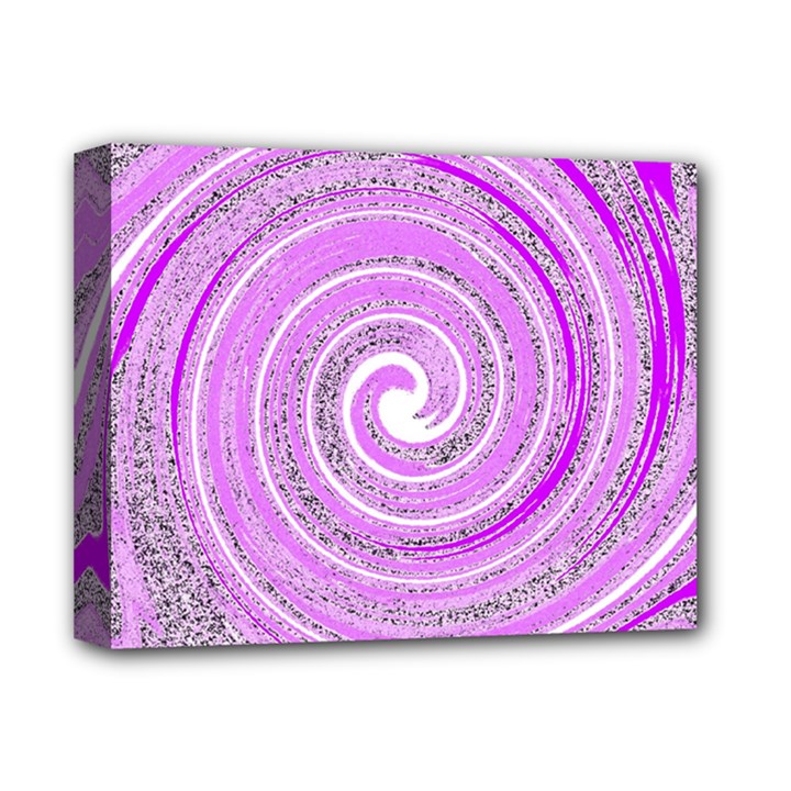 Digital Purple Party Pattern Deluxe Canvas 14  x 11 