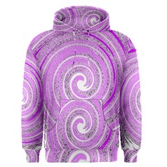 Digital Purple Party Pattern Men s Pullover Hoodie by Nexatart